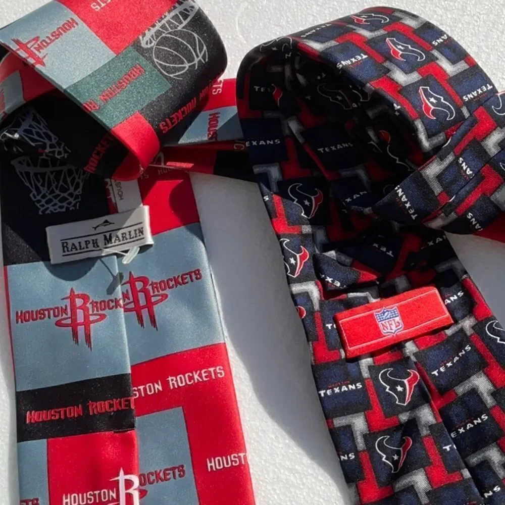 🔥 Take 50% OFF- NFL - Houston Rockets 2set Men’s Neckties, OS